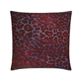 Purple Leopard Print Velvet Pillow Cover