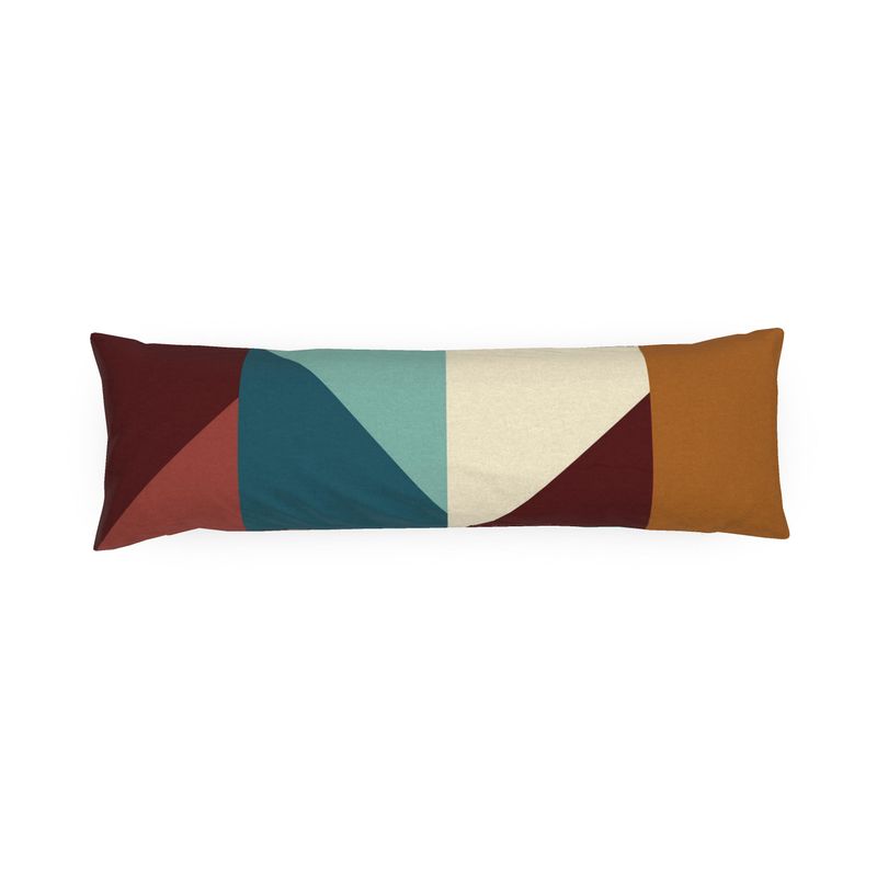 Color Block Lumbar Pillow