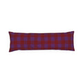 Plum & Burgundy Gingham Lumbar Pillow