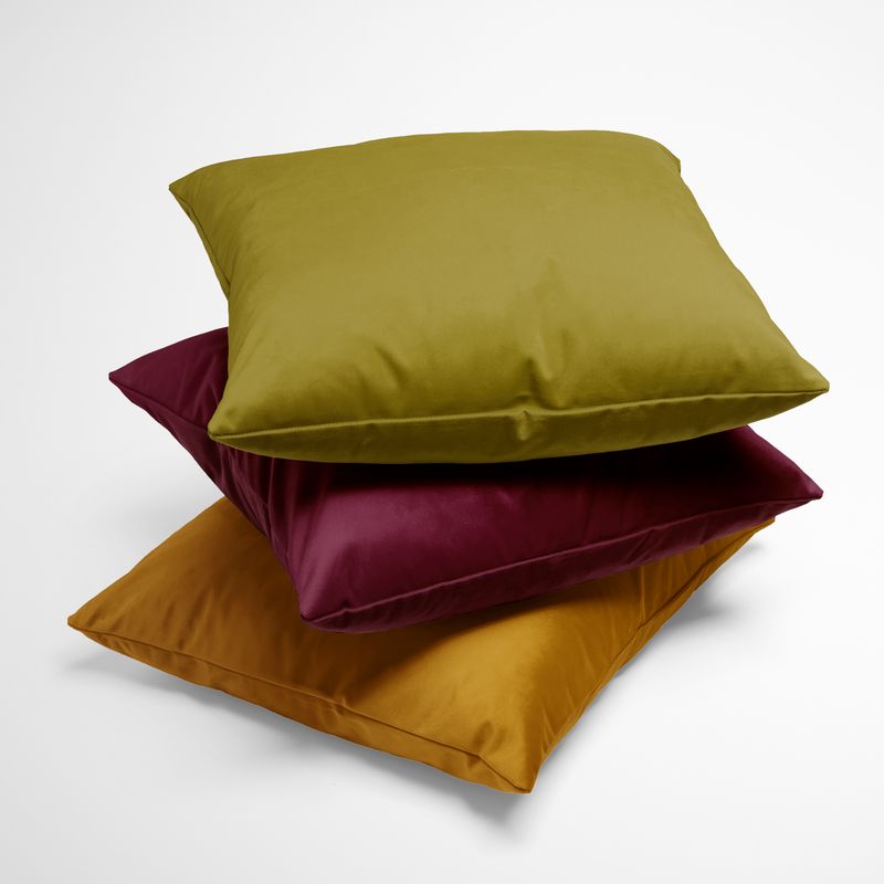 Solid Pillow Cover in Burgundy