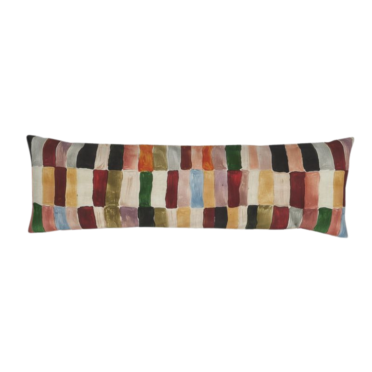 Multicolor Patchwork Lumbar Pillow