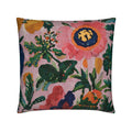 Pink Botanical Throw Pillow