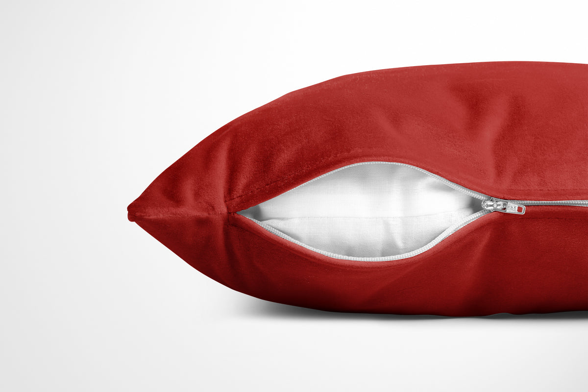 Solid Pillow Cover in Red