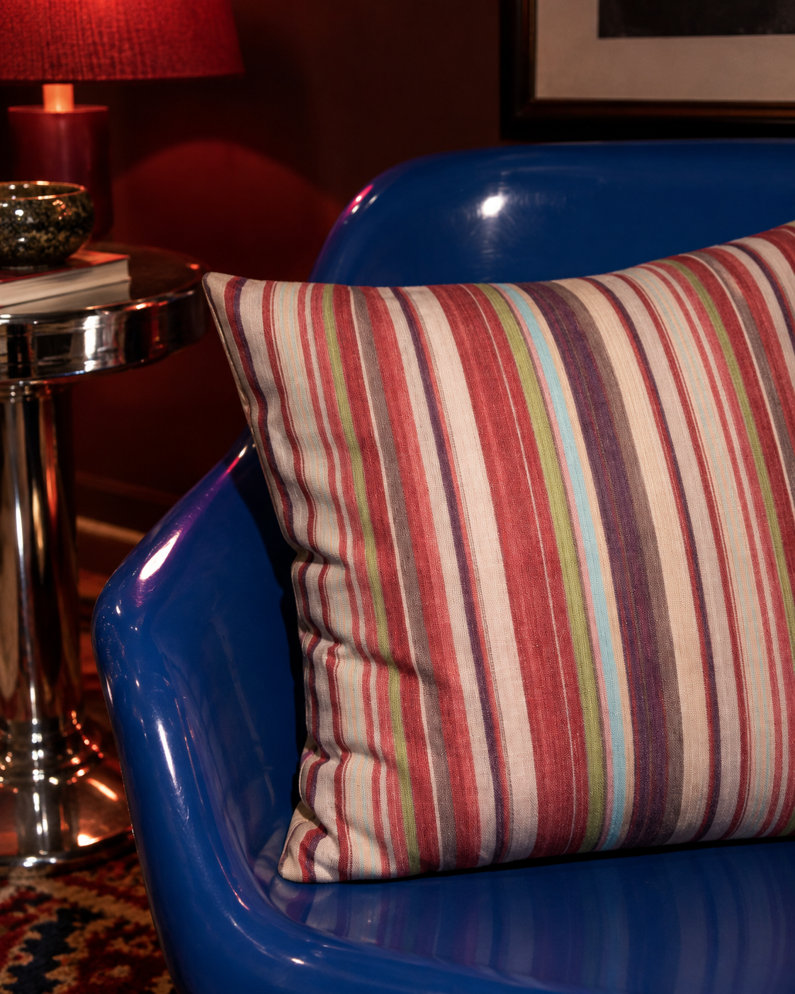 Multicolor Bold Striped Pillow Cover